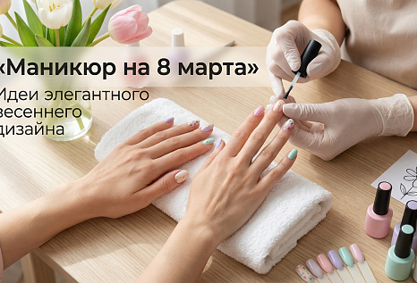 Маникюр на 8 марта